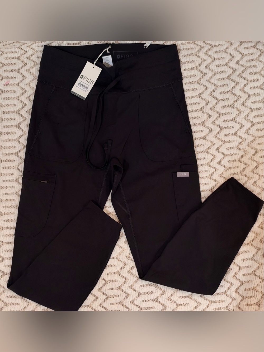 FIGS W Slim Koi Scrub Jogger Slim Scrub Jogger Black NWT